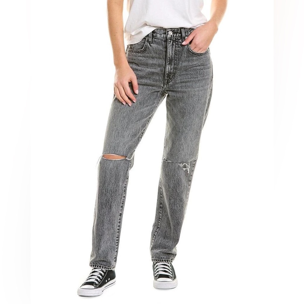 SLVRLAKE Sierra Midnight Rider Jeans distressed high rise